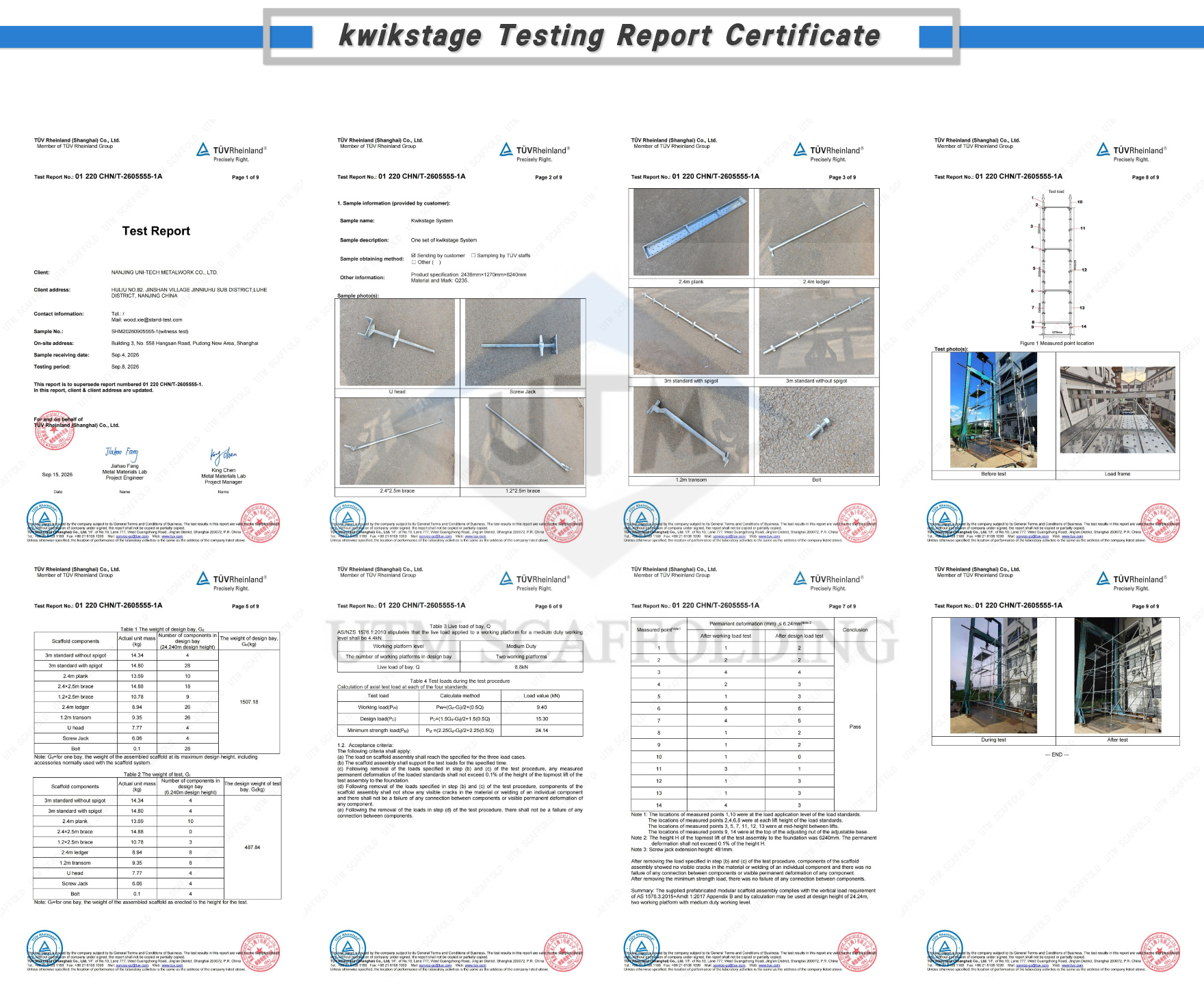 kwikstage Certificate kwikstage-Zertifikat