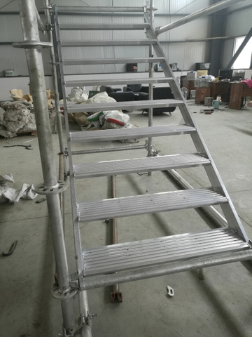 Z-Treppen Aluminium 6061-T6 Weit 610 mm 650 mm Ringlock-Gerüst Aluminiumtreppe 