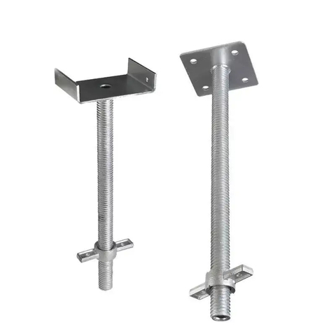 Gerüstschalung, U-Kopf-Wagenheberbasis und Schraubfußheber mit Mutter