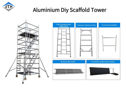 OEM tragbarer Gerüst-Aluminium-Mobilgerüstturm mit Rädern