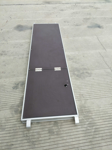 Rutschfestes Aluminium-Holzplankenbrett mit Leiter