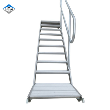 Aluminium -Ringlock -Gerüsttreppe Leiter mit Sicherheitstreppe Handleiter