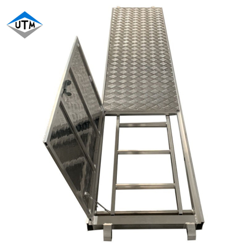 Sicherheitsbau Aluminium Walk Boards Gerüstplanken -Plank -Trapdoor -Plattform mit Leiter