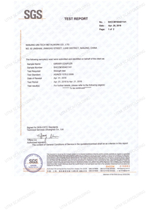  AS1576 Gerüstträger-Kupplung, Prüfbericht für Balkenkupplungen 