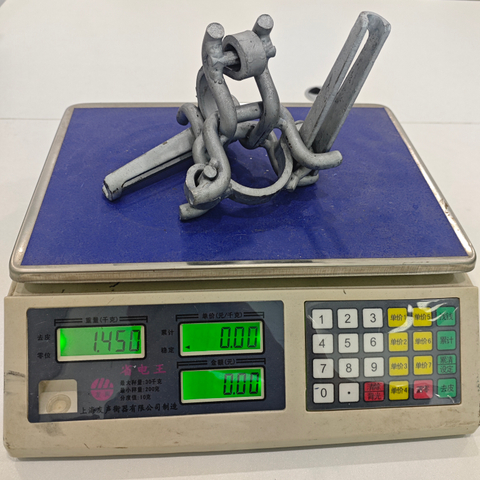 Gerüstbau Niederlande Feste Klemme 48,3 mm HDG Gesenkgeschmiedeter rechtwinkliger Holland-Doppelkuppler