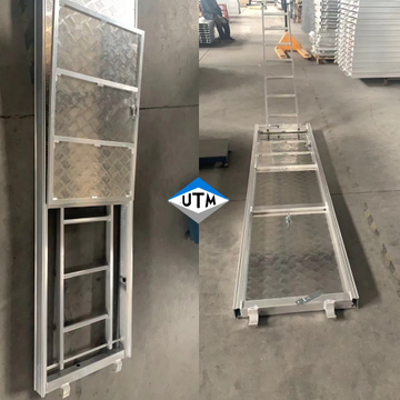 Sicherheitsbau Aluminium Walk Boards Gerüstplanken -Plank -Trapdoor -Plattform mit Leiter