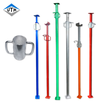 Spanische Hochleistungs-Gerüststützen Acrow Jack Steel Porp Verzinkter verstellbarer Stützpfosten