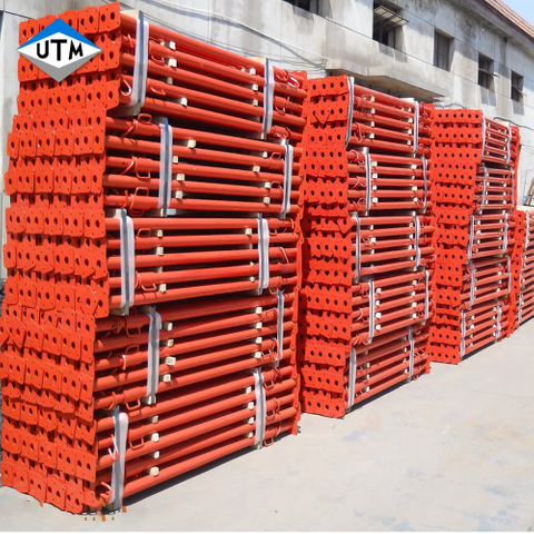 Spanische Hochleistungs-Gerüststützen Acrow Jack Steel Porp Verzinkter verstellbarer Stützpfosten