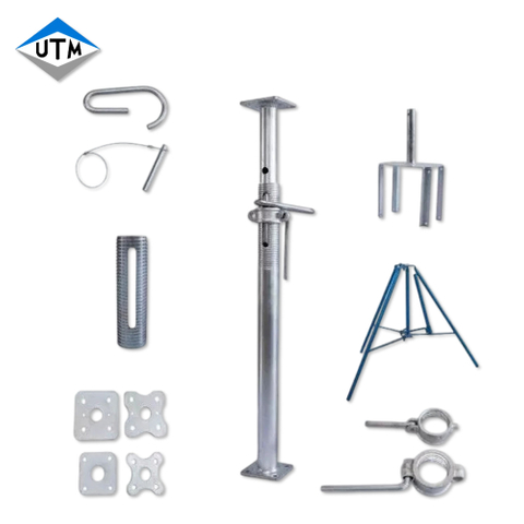Verstellbarer Stahl-Stützstützen-Wagenheber, Gerüst-Stützstützen-Klappstativ